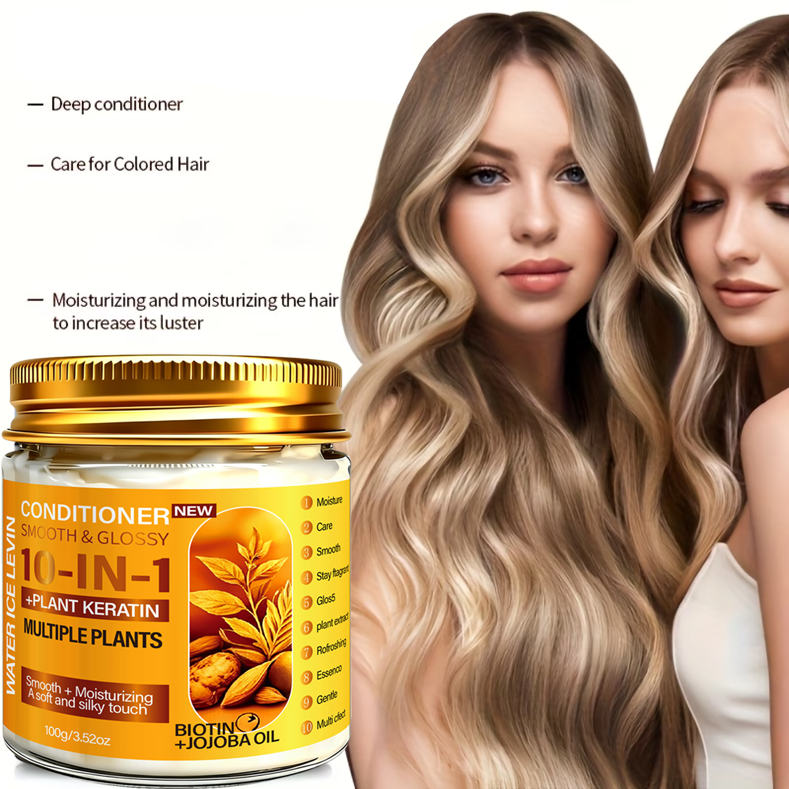 Biotin Hair Growth - 10-In-1 Deep Moisturizing Hair Mask. Plant