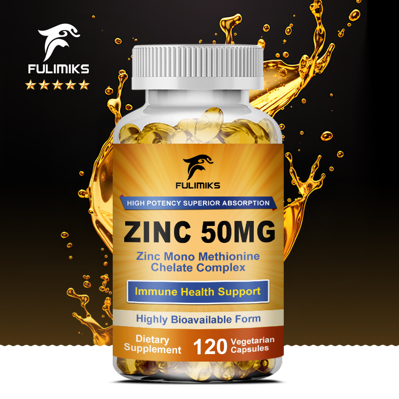 Zinc Supplement 50Mg - Premium Pure Zinc Capsules 50 mg