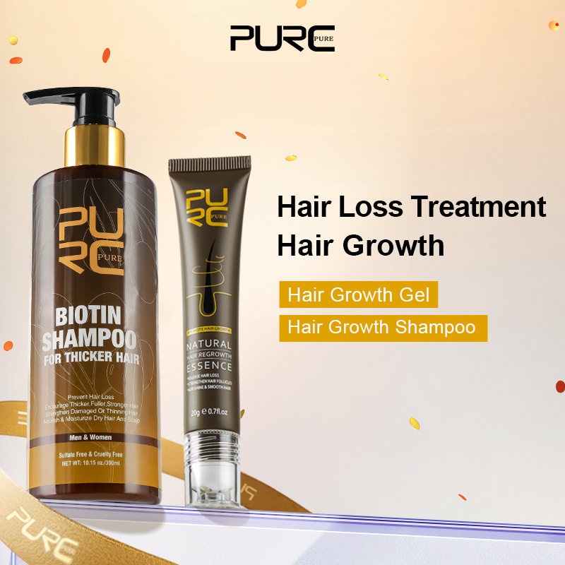 Biotin Hair Growth - PURC 300ml Biotin Shampoo Ginger Hair