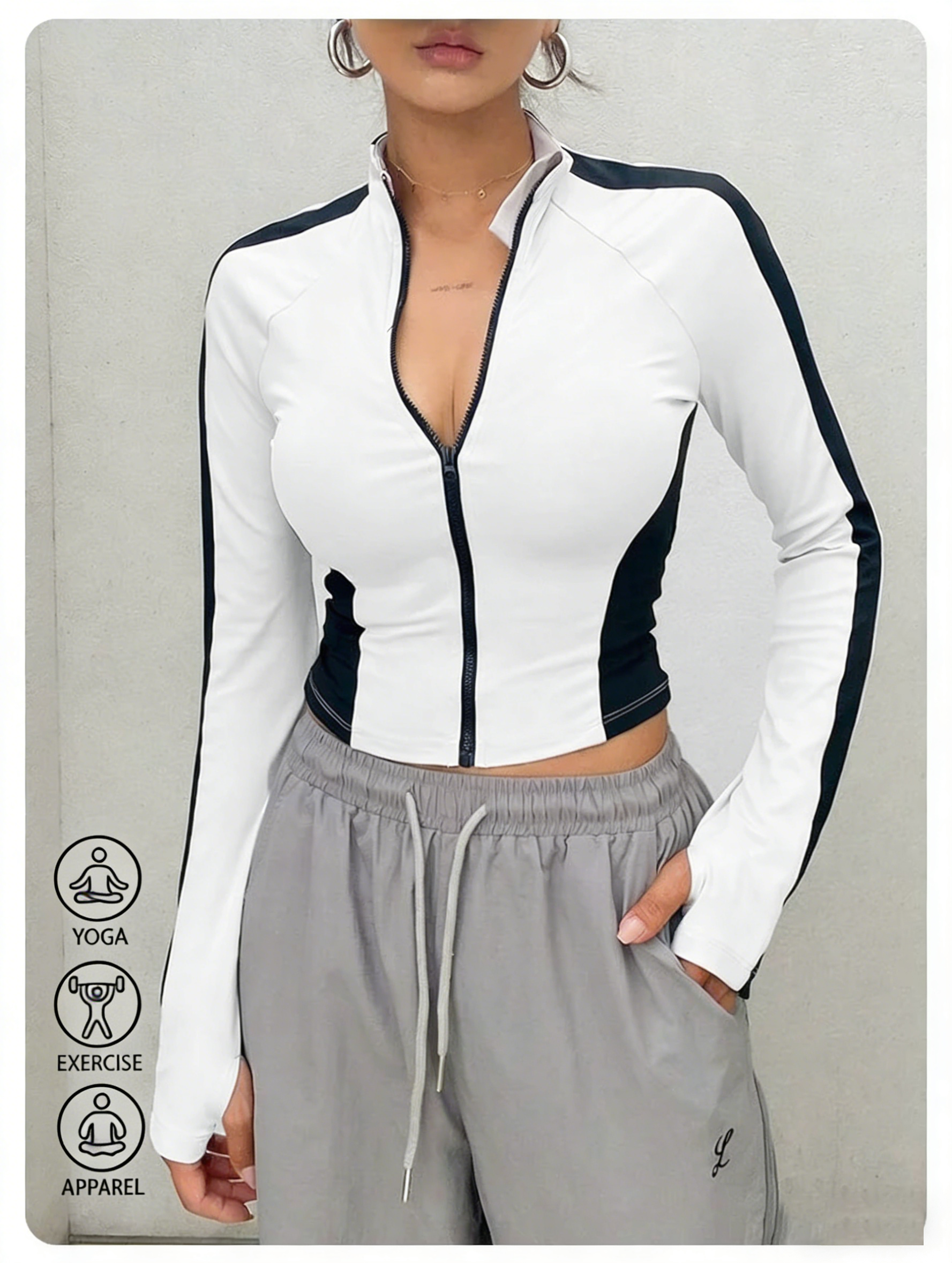 Fitness & Nutrition Lab Zapopan - Yoga Clothes Stand Up Collar Jacket