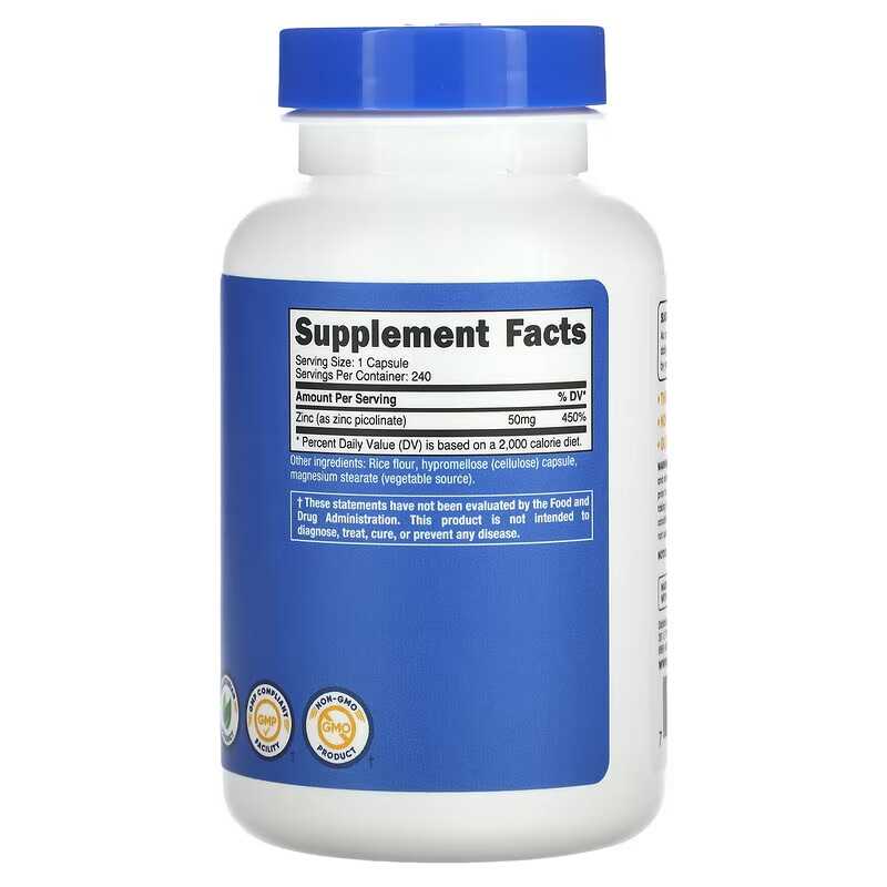 Zinc Picolinate 50 Mg 240 Tabl - مراجعة Zinc Supplement 50Mg وسعره