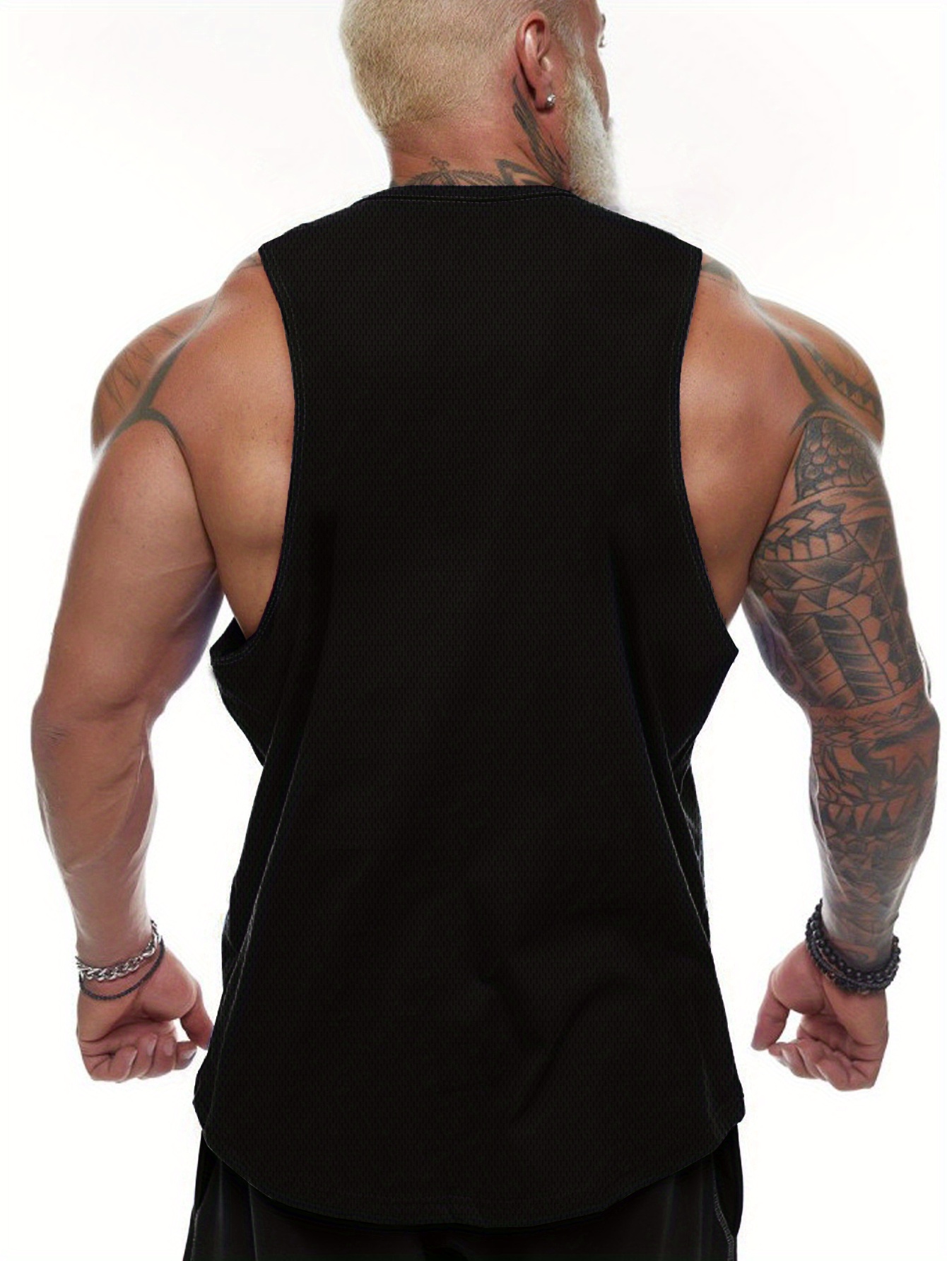 Men's Barbell Print Tank Top - - مراجعة Fitness & Nutrition Lab Zapopan وسعره