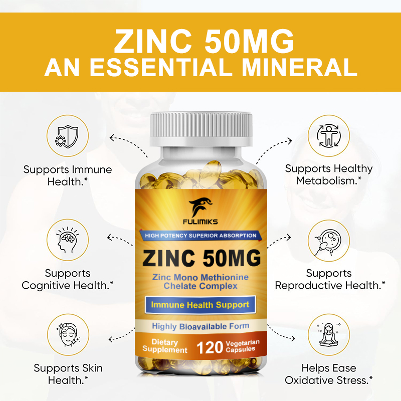 Premium  Pure Zinc Capsules 50 - مراجعة Zinc Supplement 50Mg وسعره