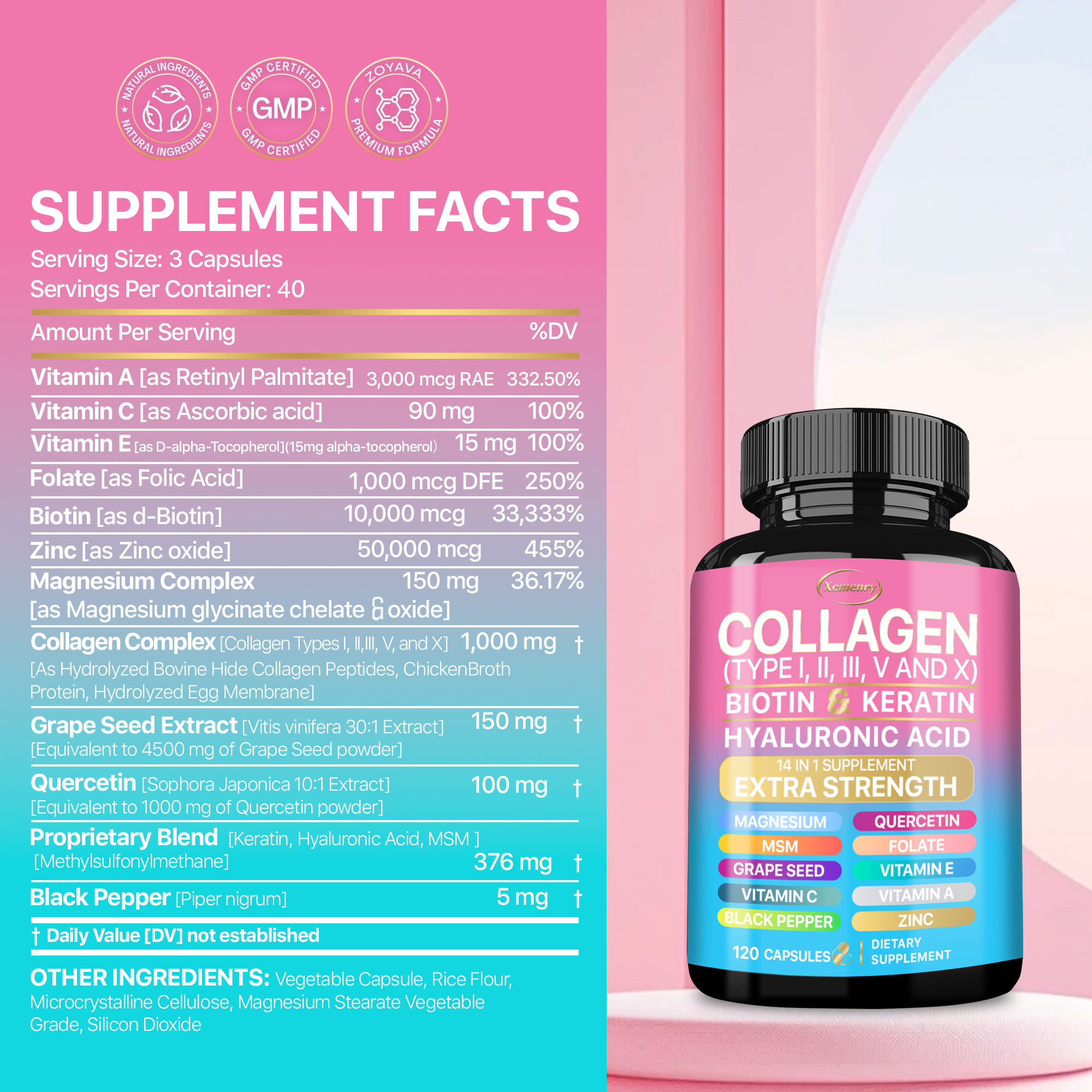 Collagen Supplement - Supports - مراجعة Biotin Hair Growth وسعره
