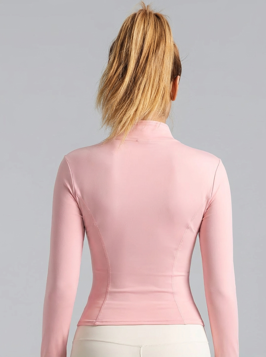 New Women Light pink Yoga Coat - مراجعة Fitness & Nutrition Lab Zapopan وسعره