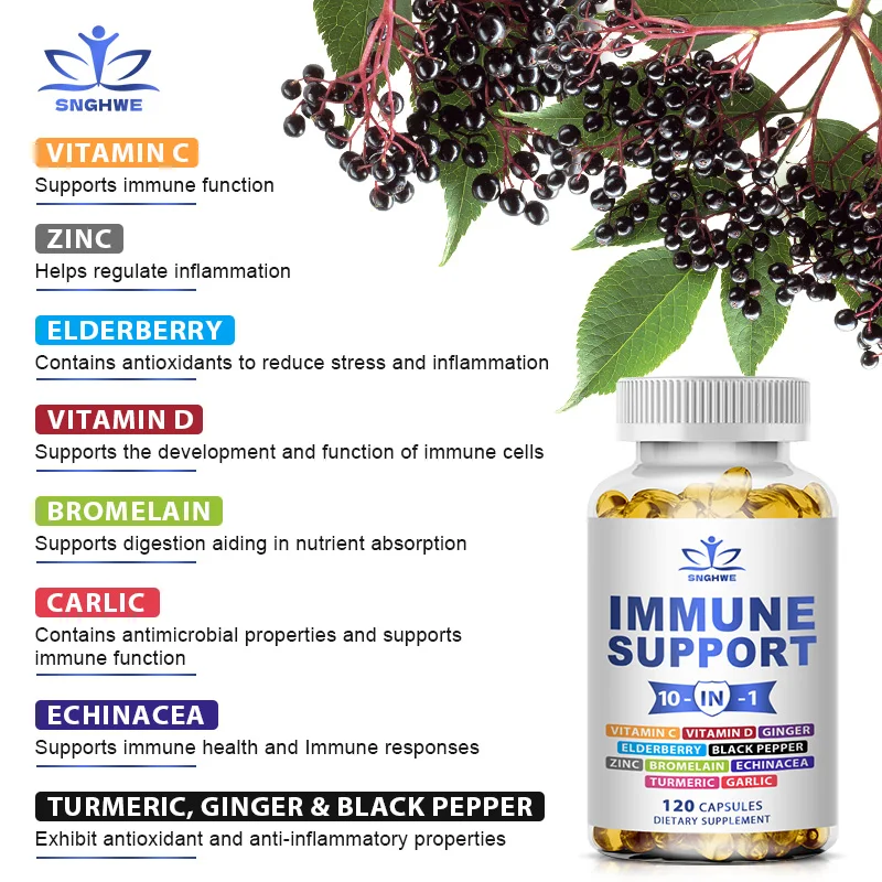 10-in-1 Immune Support Supplem - مراجعة Zinc Supplement 50Mg وسعره