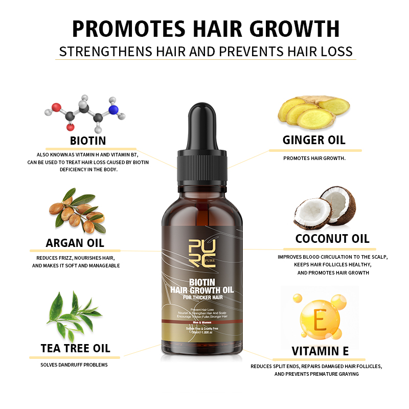 PURC Biotin Hair Growth Oil Sh - مراجعة Biotin Hair Growth وسعره