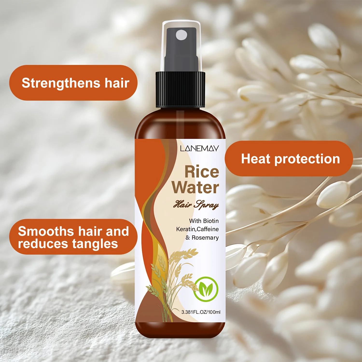 Rice Water Hair Spray - with B - مراجعة Biotin Hair Growth وسعره
