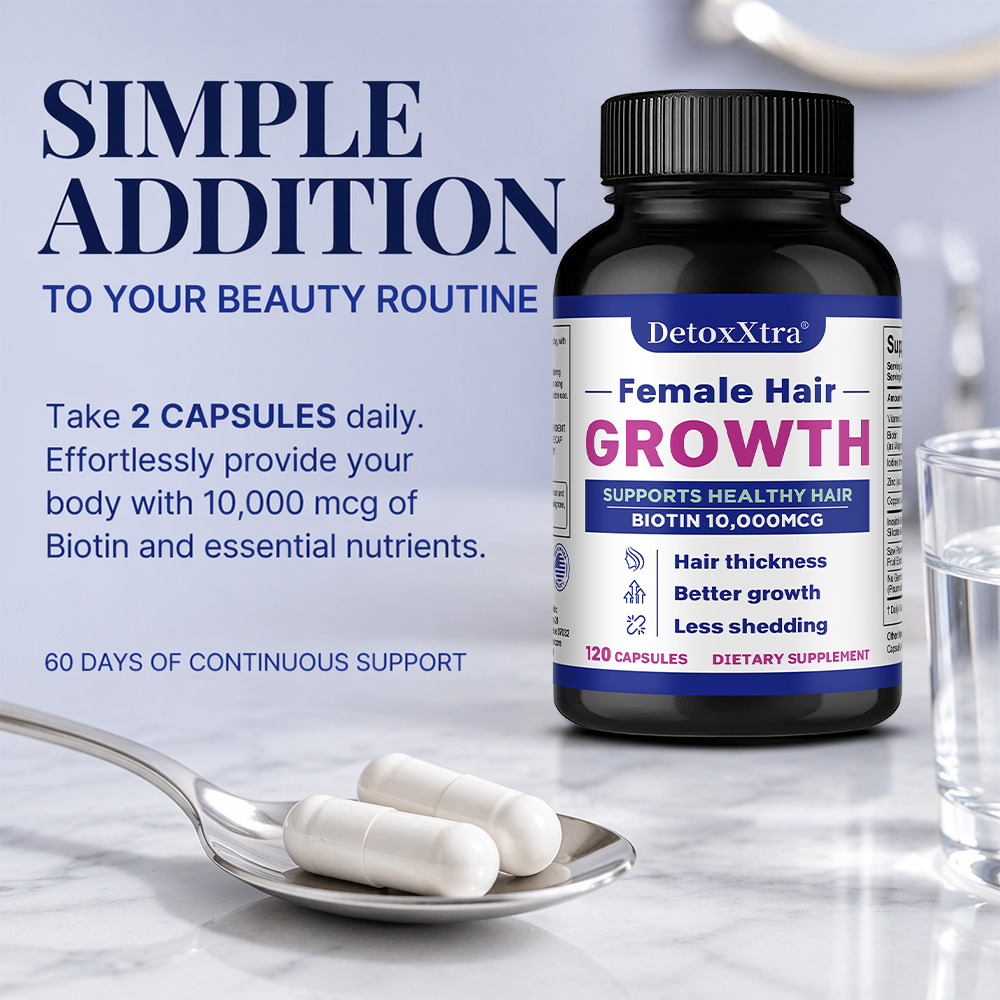 Hair Growth Capsules with Biot - مراجعة Biotin Hair Growth وسعره