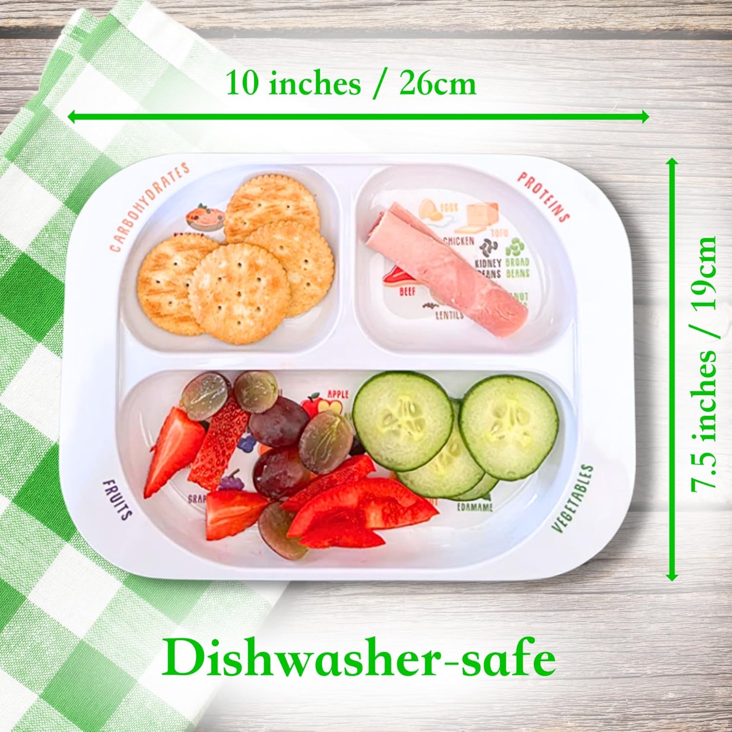 Divided Portion Plate for Kids - مراجعة Nutrition & Fitness Coaching Fulham وسعره