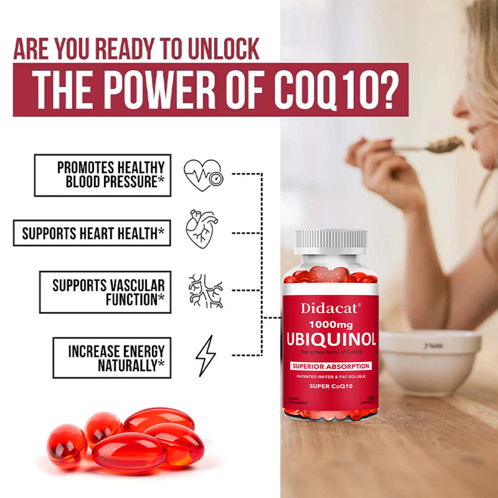 Ubiquinol CoQ10 1000mg Softgel - مراجعة Coq10 Ubiquinol Softgel وسعره
