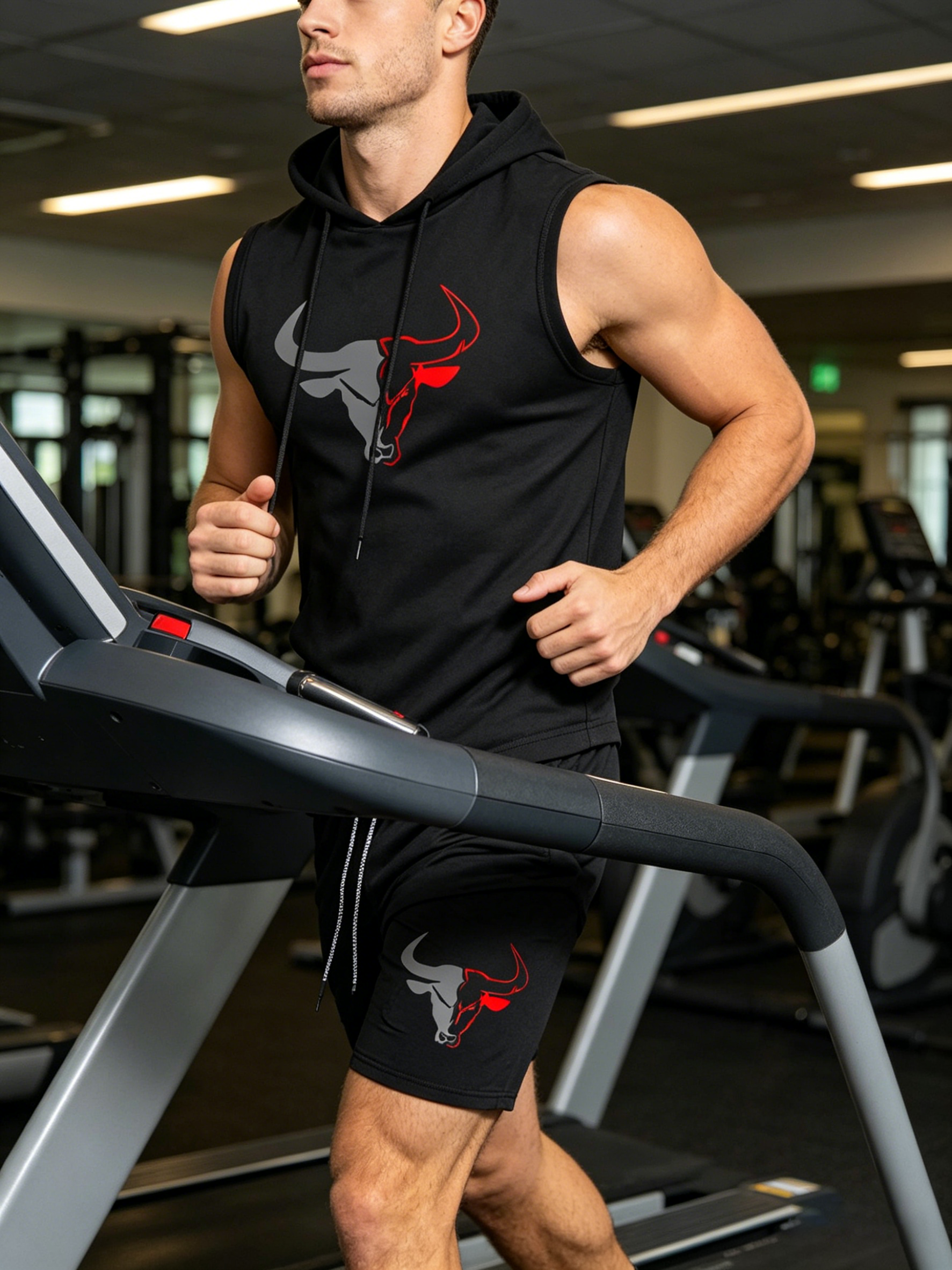 Men's 2 Piece Black Sleeveless - مراجعة Fitness & Nutrition Lab Zapopan وسعره