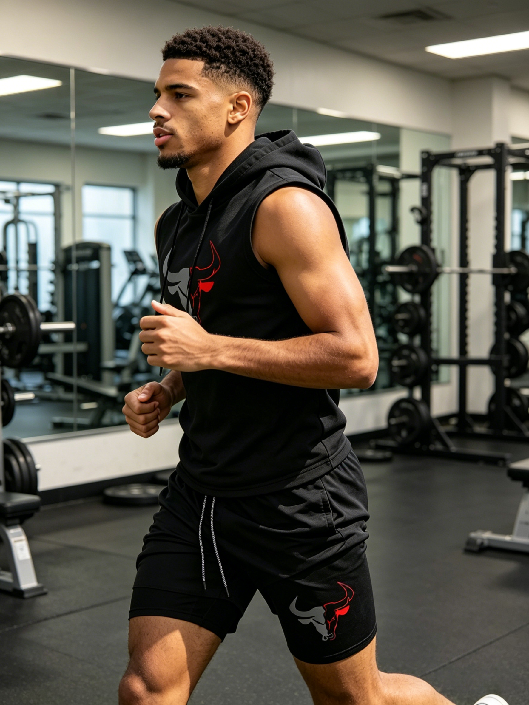 Men's 2 Piece Black Sleeveless - مراجعة Fitness & Nutrition Lab Zapopan وسعره