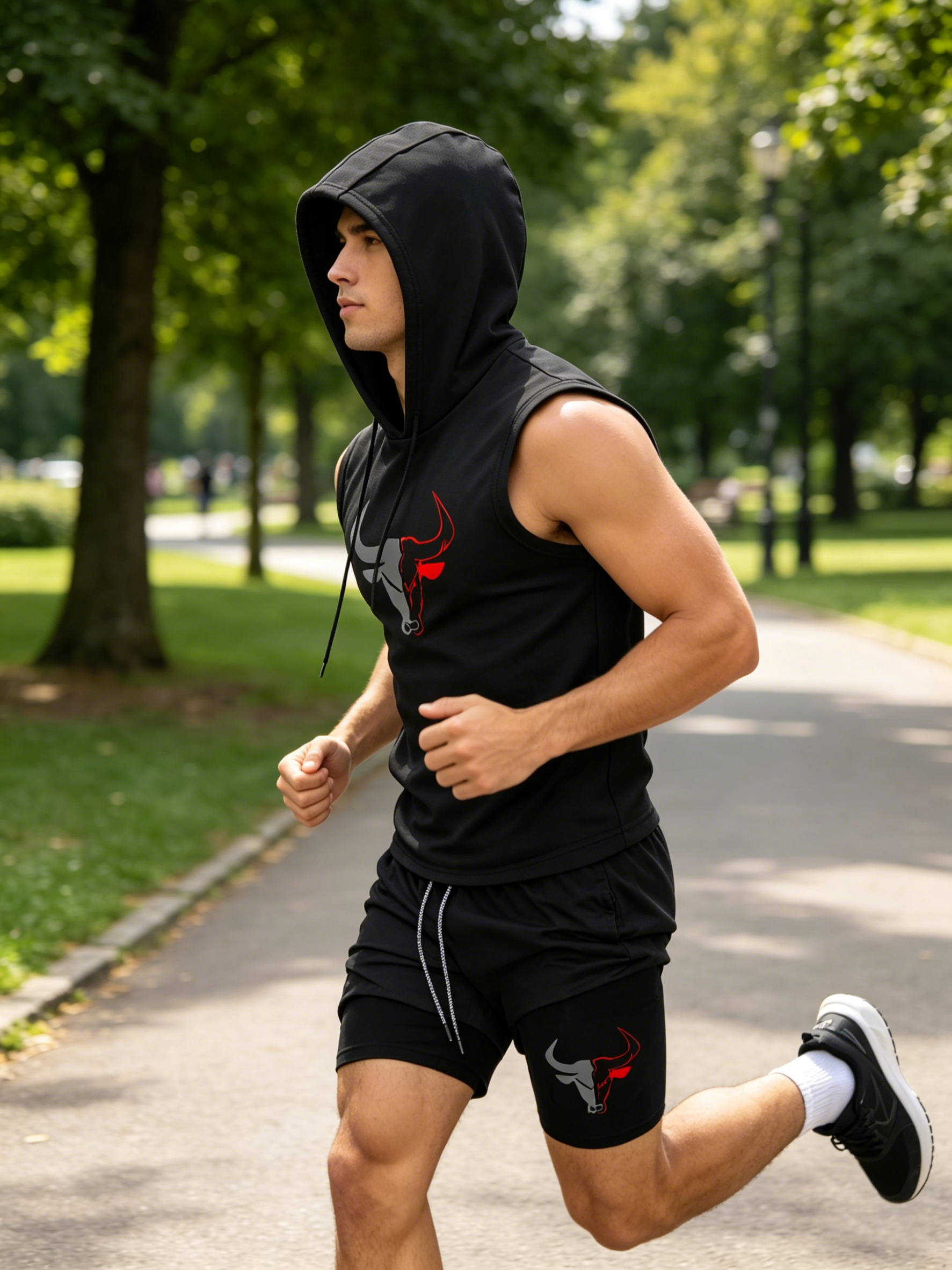 Men's 2 Piece Black Sleeveless - مراجعة Fitness & Nutrition Lab Zapopan وسعره