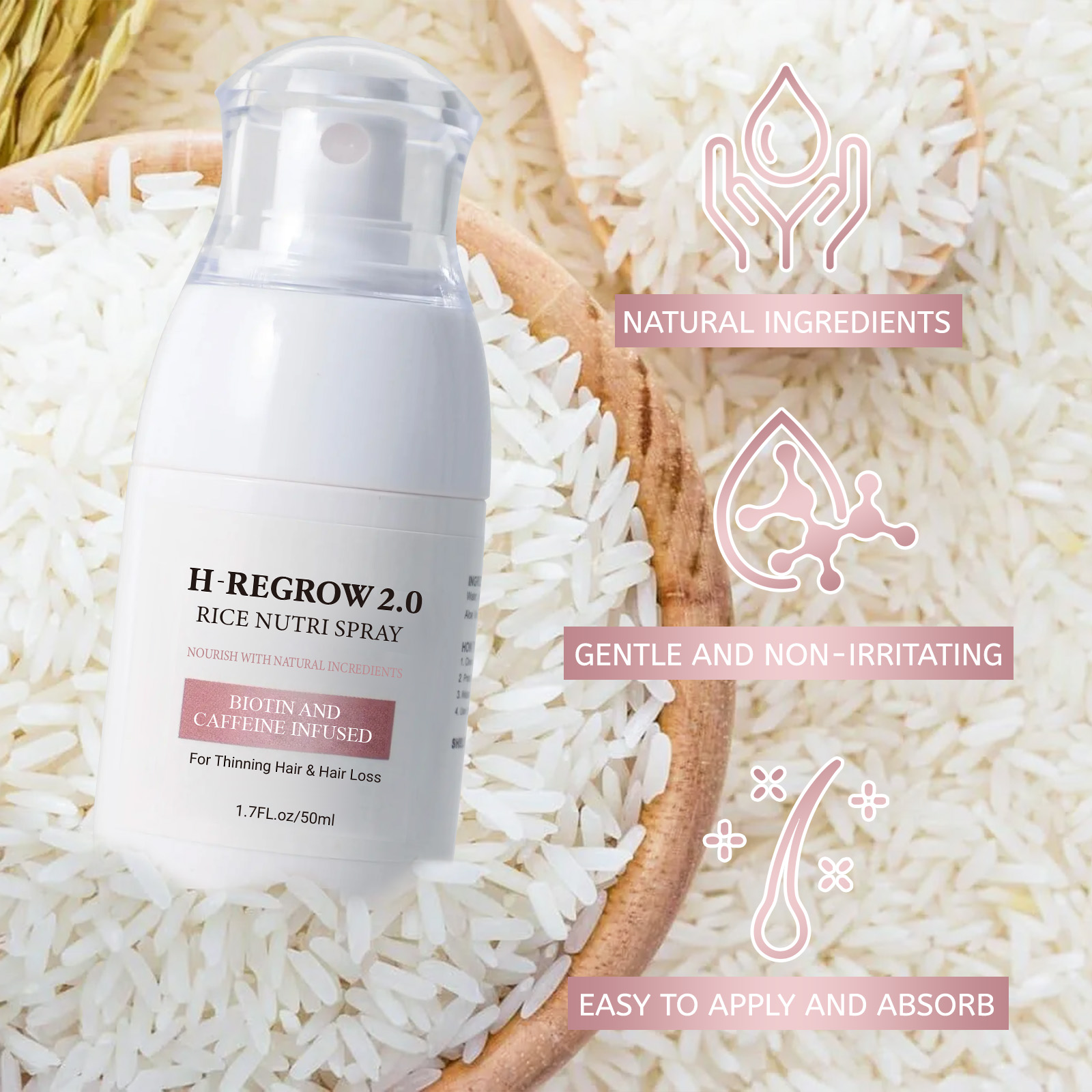 Hair Growth Activator Spray 50 - مراجعة Biotin Hair Growth وسعره